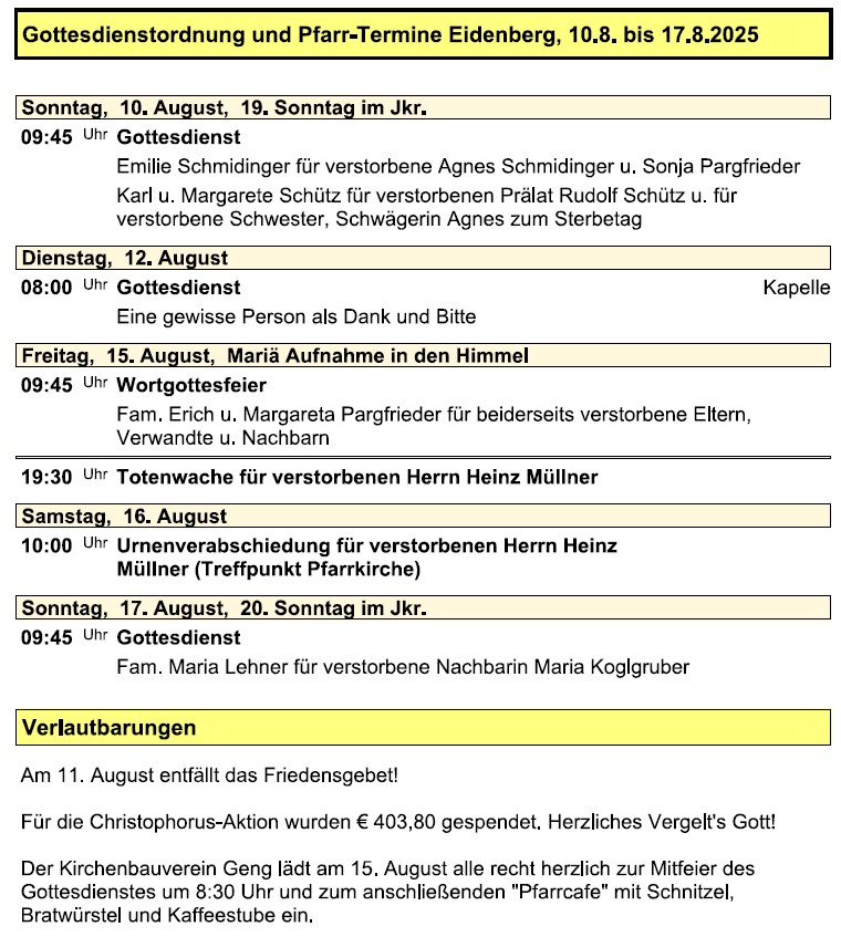 Pfarre Eidenberg 20250809