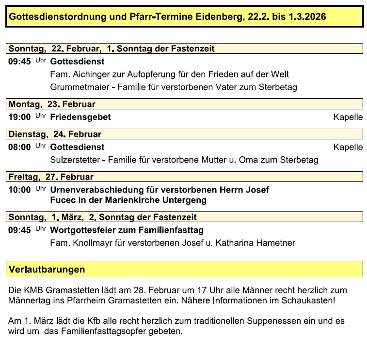 Pfarre Eidenberg 20260222