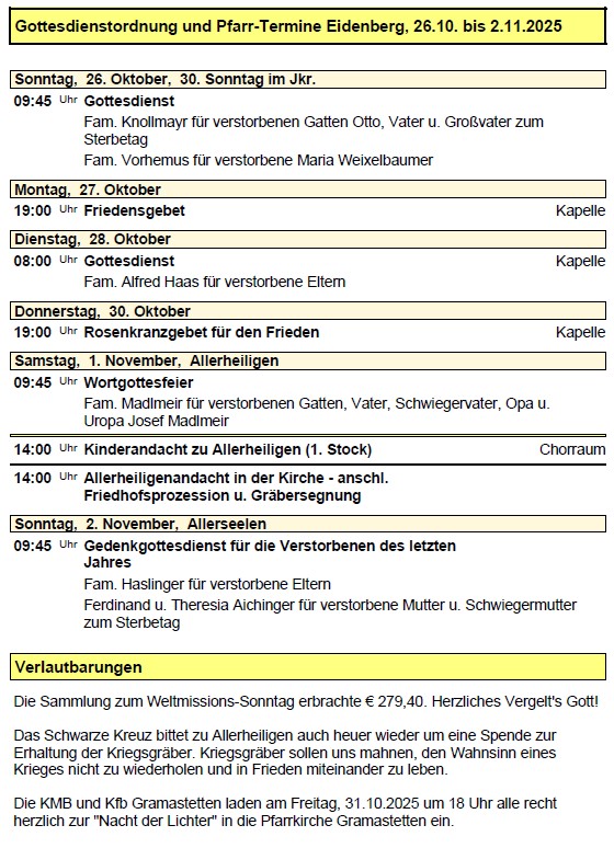 Pfarre Eidenberg 20251025